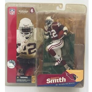 Emmett Smith, Arizona Cardinals variant Mcfarlane  series 6 maroon jersey